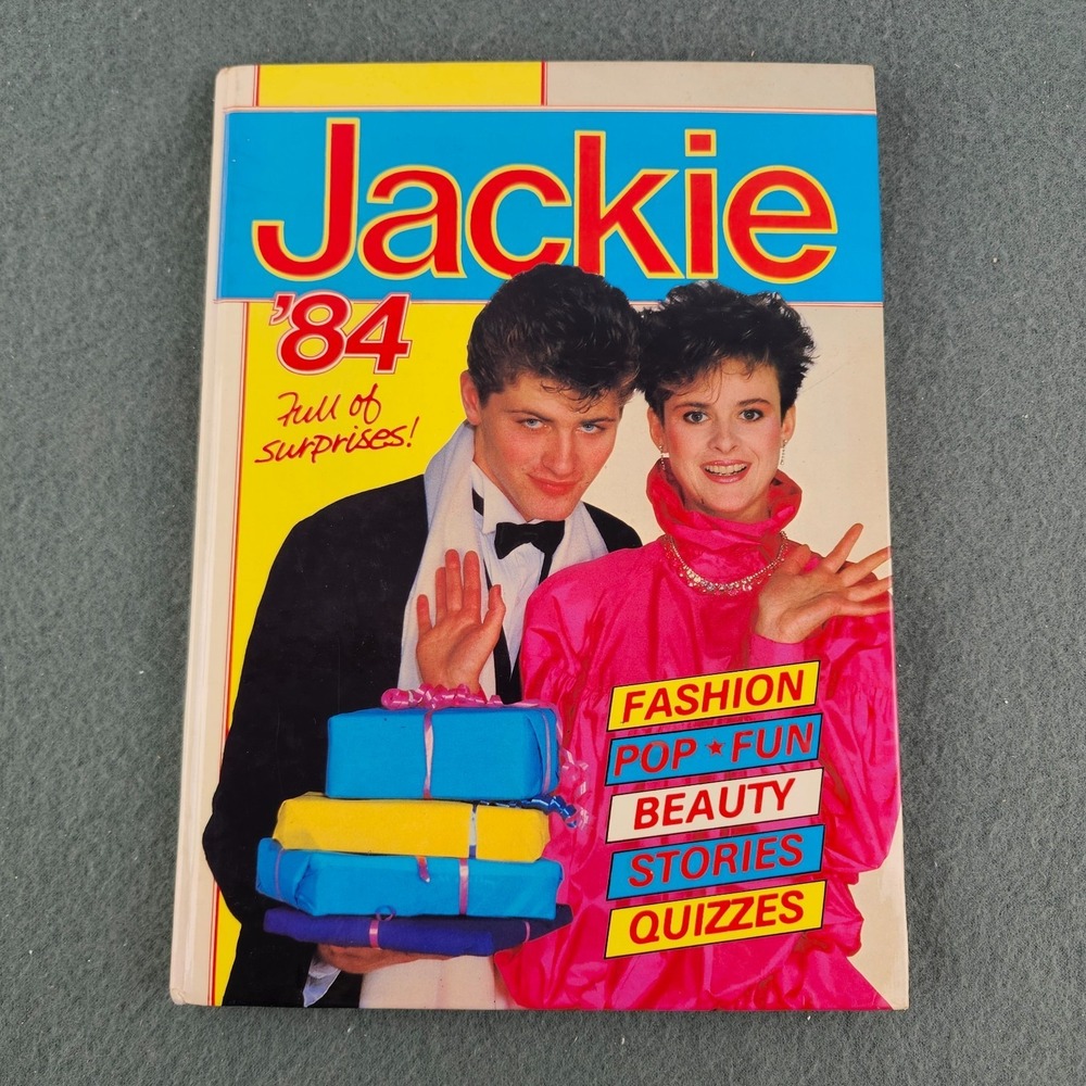 Vintage Jackie Annual 1984 - Fashion Pop Fun Beauty Comics Surprises Retro